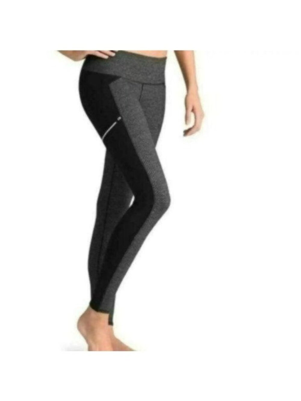 Athleta Metro Drifter Women's XS Black Gray Tight Fit Ankle Activewear Leggings